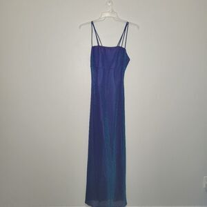 Vintage 90s y2k whimsy iridescent blue purple fairy homecoming prom dress 7